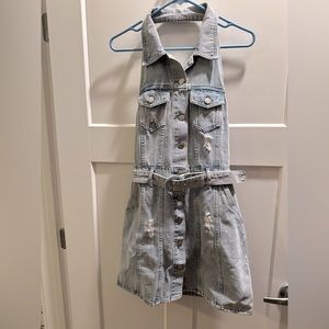 Denim Halter Dress
